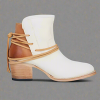 Damaris | Vintage Western Boots für einen einzigartigen Look – Weiß