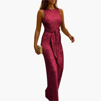 Emily | Eleganter Damen-Overall – Rot