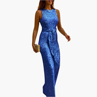 Emily | Eleganter Damen-Overall – Blau