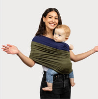 KuschelWiege™ Unterstützung für kuschelige Babys – Marineblau / Olive