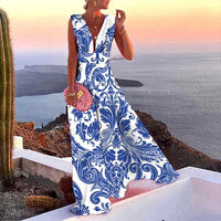 Kristen | Ferienkleid für Damen – Blau
