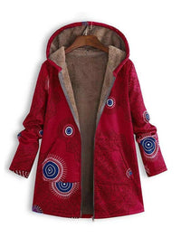 Nereliza | Stylischer Hoodie – Rot