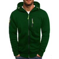 Urban Utility Zip-Up Hoodie für Männer – Grün