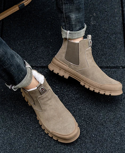 Poithraea | Plüsch Herren Bequeme Stiefel