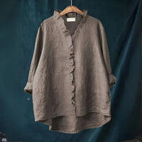 Coraly™ – Zeitlose und Bequeme Bluse – Dunkelgrau