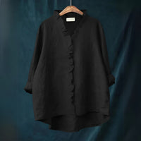 Coraly™ – Zeitlose und Bequeme Bluse – Schwarz