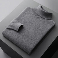 Rollkragenpullover Herren Klassisch | Schlichtes Design – Dunkelgrau