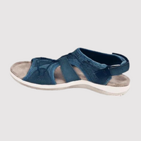 Damen Bequeme Sandalen Mit Offener Spitze | Lässig – Marine Blau