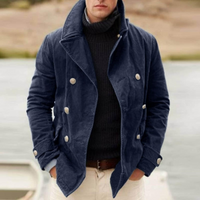 Zeitlose Vintage-Jacke für Herren | Winter – Blau