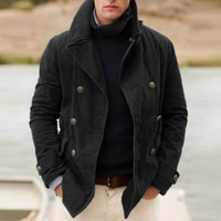 Zeitlose Vintage-Jacke für Herren | Winter – Schwarz