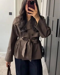 Adelina Trenchcoat – Schokoladenbraun