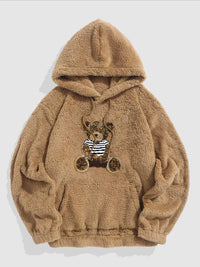 Teddy - wärmerer winter-hoodie – Braun