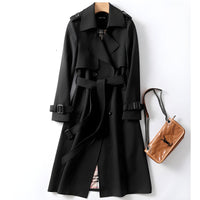 Sarah™ | Stilvoller eleganter Trenchcoat – Schwarz