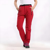 Widerstandsfähige & Wasserdichte Wanderhose für Damen – Rot